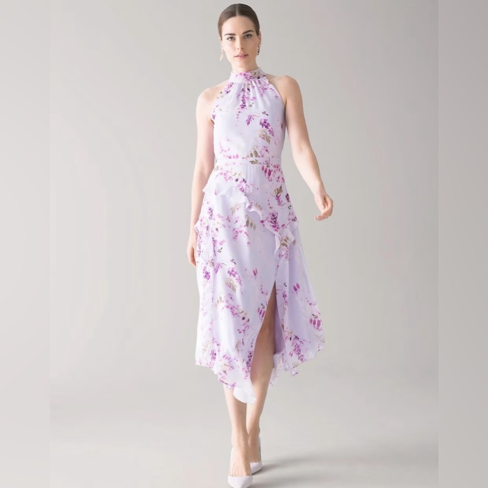 WHBM halter midi dress